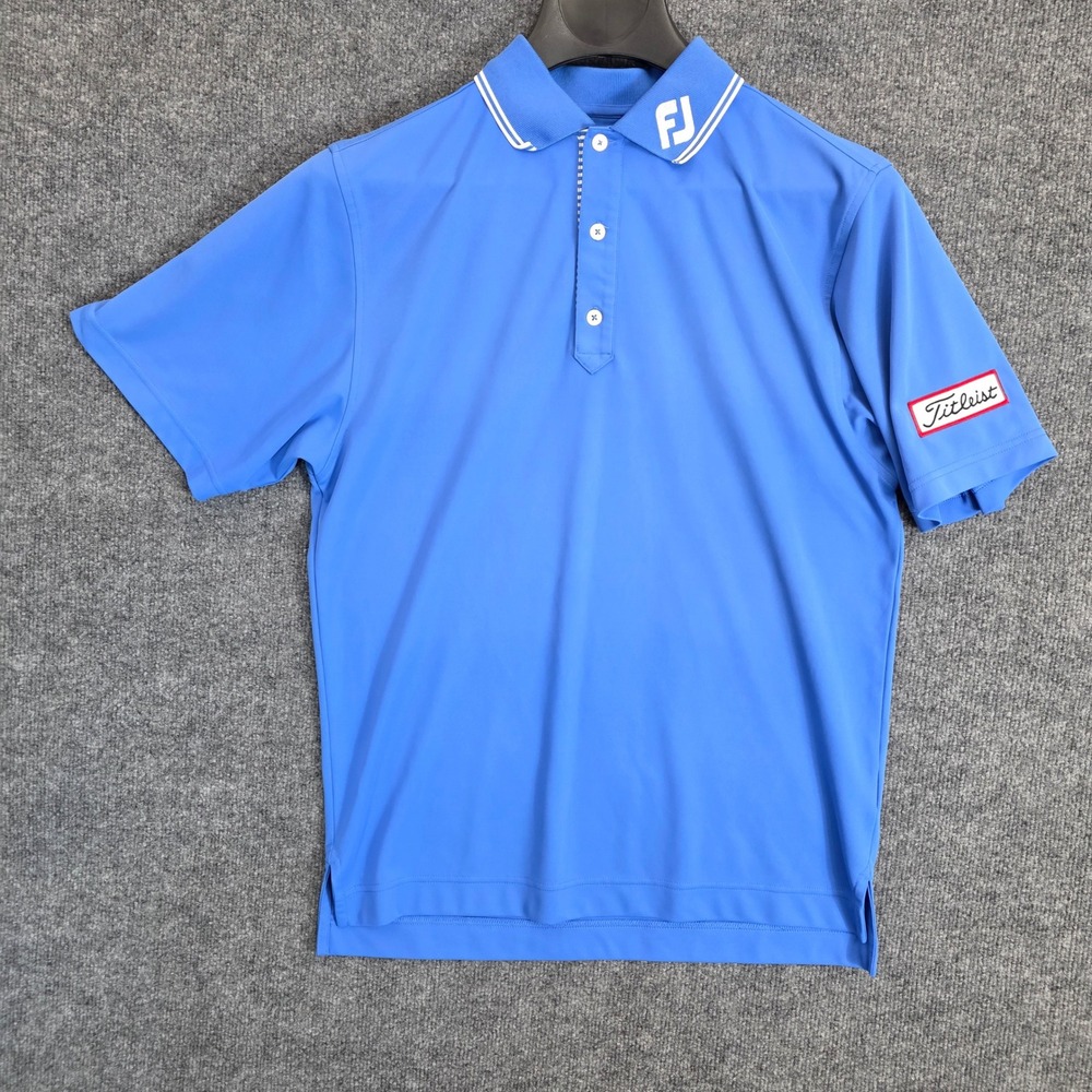 FootJoy Titleist Polo Mens Small Blue Athletic‎ Performance  Golf Stretch Shirt
